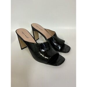 Super Mode black heels women's size 10 New No Box